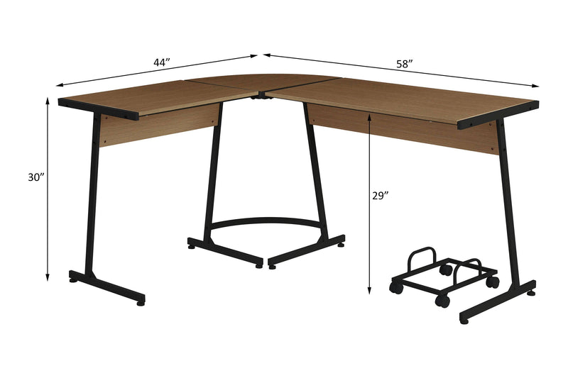 ACME Dazenus Computer Desk, Black Finish OF00044 - Urban Living Furniture (Los Angeles, CA)