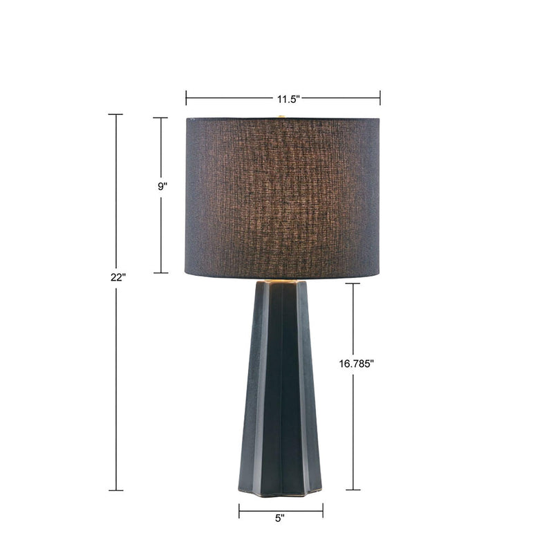 Athena Geometric Ceramic Table Lamp - Urban Living Furniture (Los Angeles, CA)