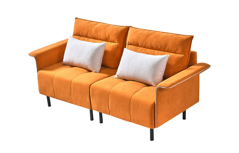 HQ-282 Sofa Couch,  Mid-Century Tufted Love Seat for Living Room(ORANGE) - Urban Living Furniture (Los Angeles, CA)