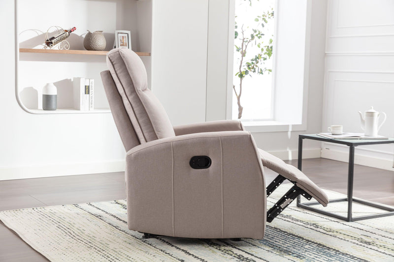 Minimalism Style Manual Recliner, Classic Single Chair, Small Sofa for Living Room&Bed Room, Cream - Urban Living Furniture (Los Angeles, CA)