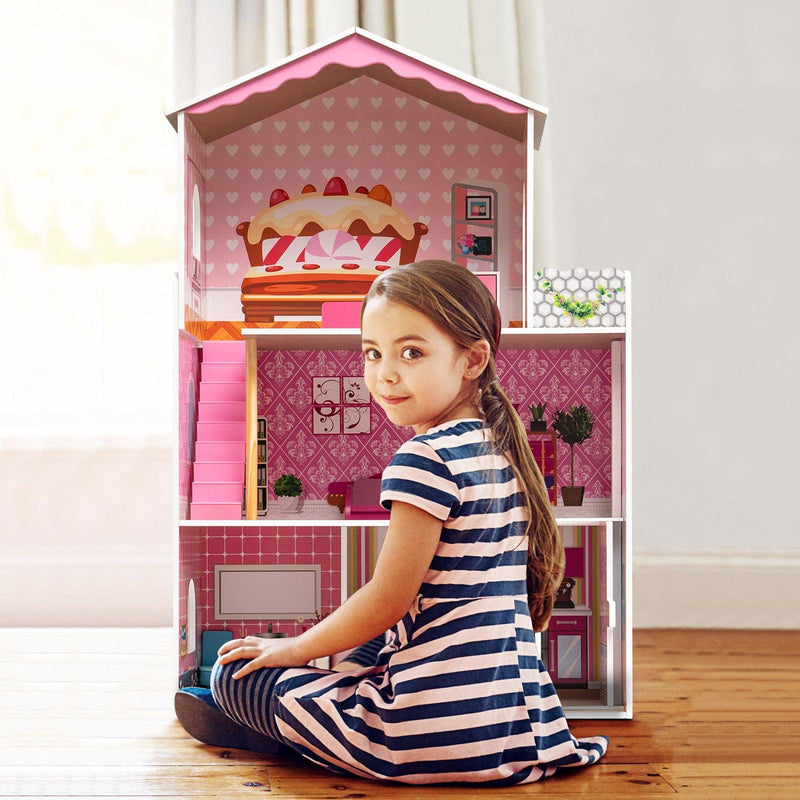 Dreamy Wooden Dollhouse, Gift for kids - Urban Living Furniture (Los Angeles, CA)