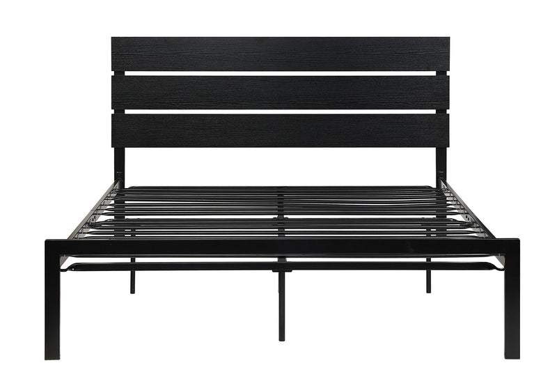 Black Metal Frame Queen Size Bed 1pc - Urban Living Furniture (Los Angeles, CA)