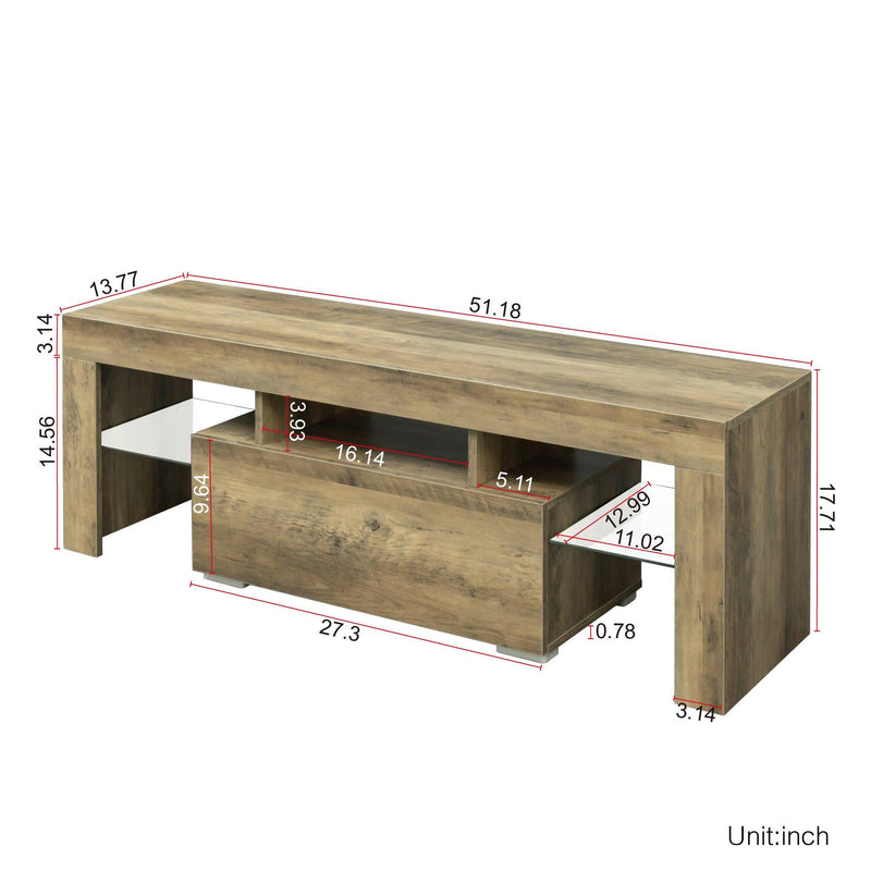 TV Stand with LED RGB Lights,Flat Screen TV Cabinet, Gaming Consoles - in Lounge Room, Living Room,WOOD - Urban Living Furniture (Los Angeles, CA)