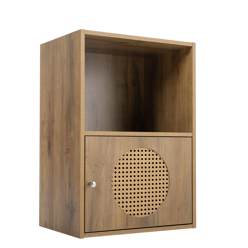 BathroomStorage cabinet,smallStorage cabinet,ratten locker,Children's bookcase，living room, bedroom, home office floor cabinet, rustic brown - Urban Living Furniture (Los Angeles, CA)