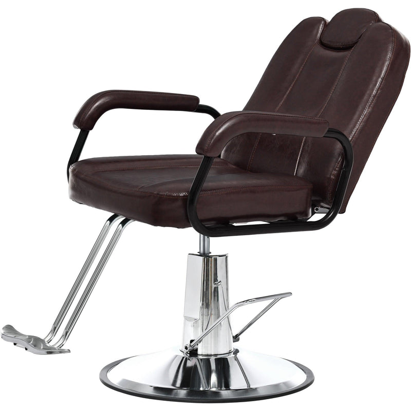 Deluxe Reclining Barber Chair with Heavy-Duty Pump for Beauty Salon Tatoo Spa Equipment