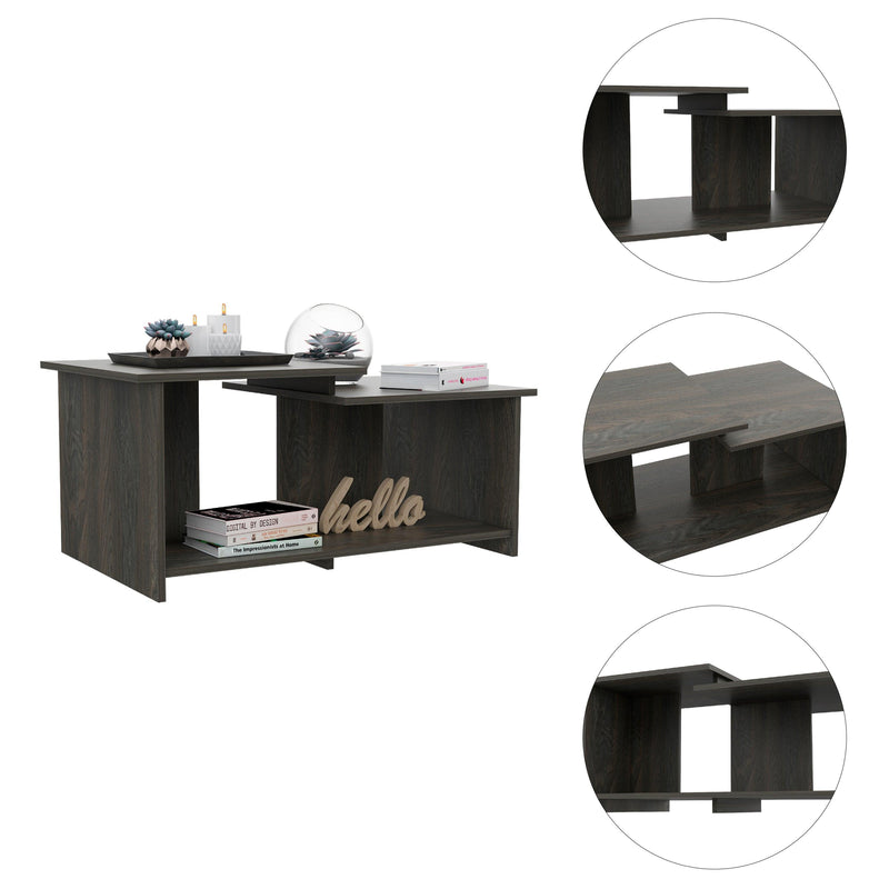 Linlock 1-Shelf Coffee Table Black Wengue - Urban Living Furniture (Los Angeles, CA)