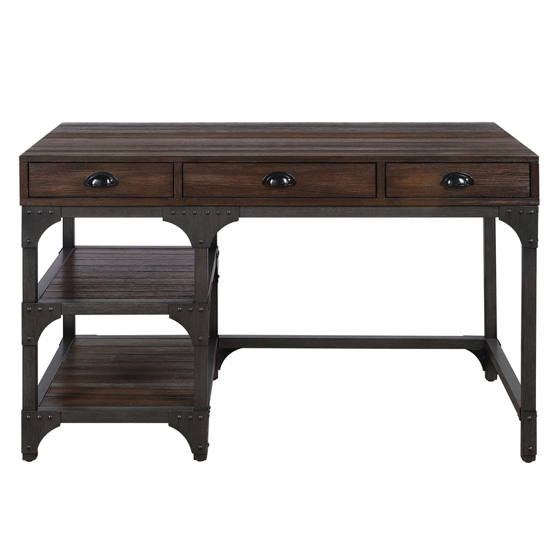 ACME Gorden Writing Desk, Espresso Oak Finish & Antique Black Metal OF00143 - Urban Living Furniture (Los Angeles, CA)