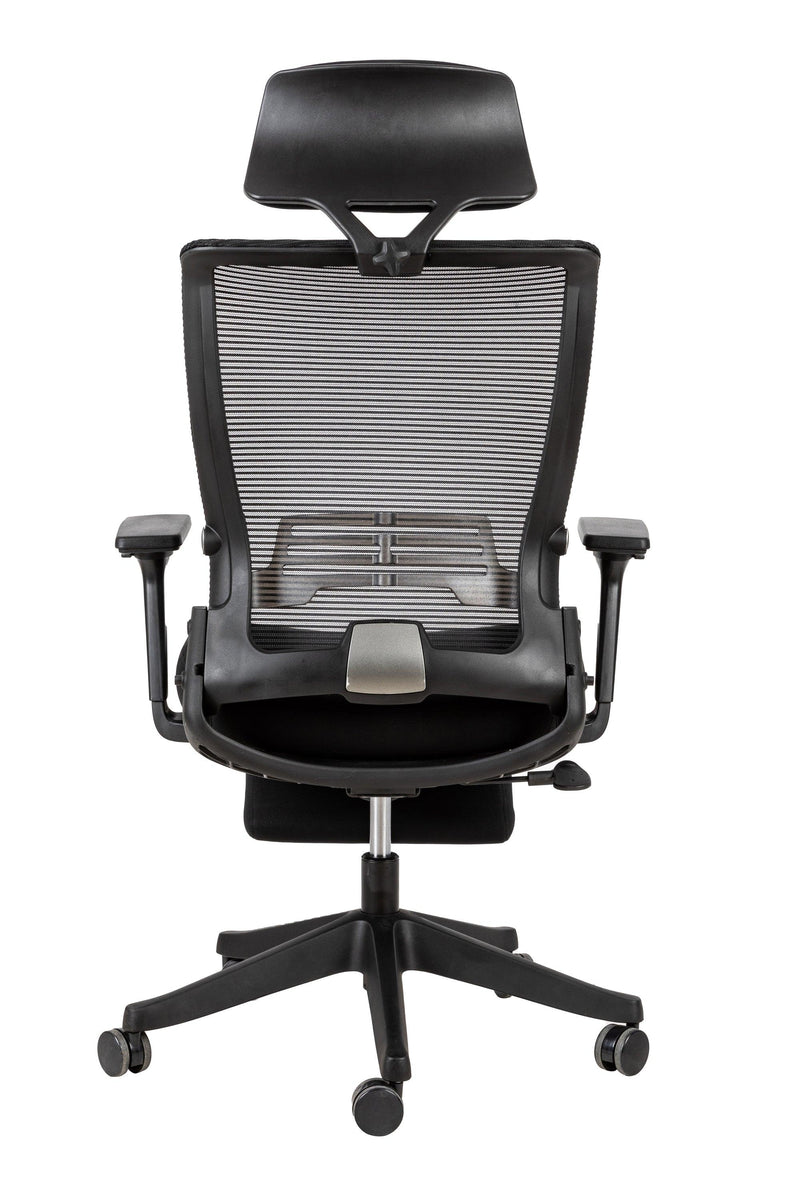 High Back Office Chair with 2d armrest and foot rest, tilt function max 128°,Black - Urban Living Furniture (Los Angeles, CA)