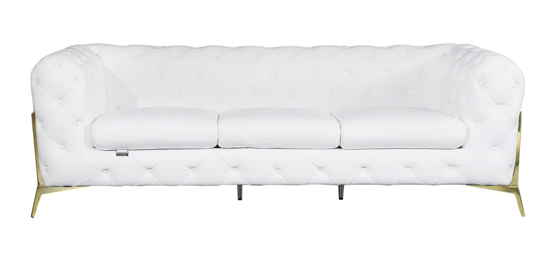 Global United Transitional Top Grain 100% Italian Leather  Upholstered Sofa - Urban Living Furniture (Los Angeles, CA)