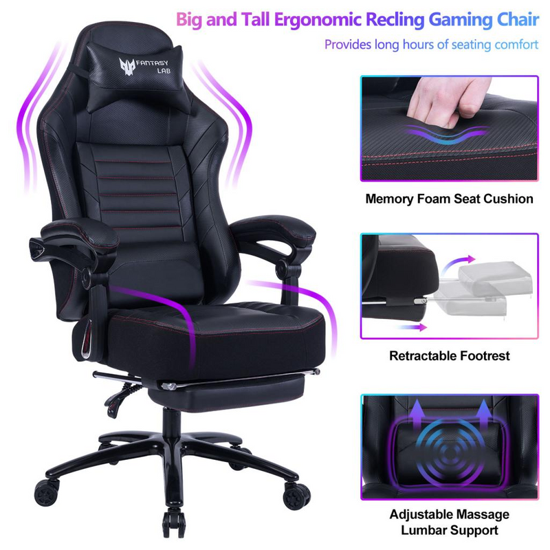 Seat Height Adjustable Swivel Racing Office Computer Ergonomic Video Game Chair - Urban Living Furniture (Los Angeles, CA)