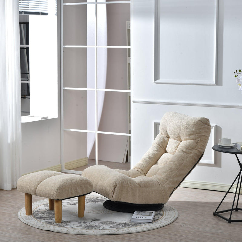 Single sofa reclining chair Japanese chair lazy sofa tatami balcony reclining chair leisure sofa adjustable chair - Urban Living Furniture (Los Angeles, CA)