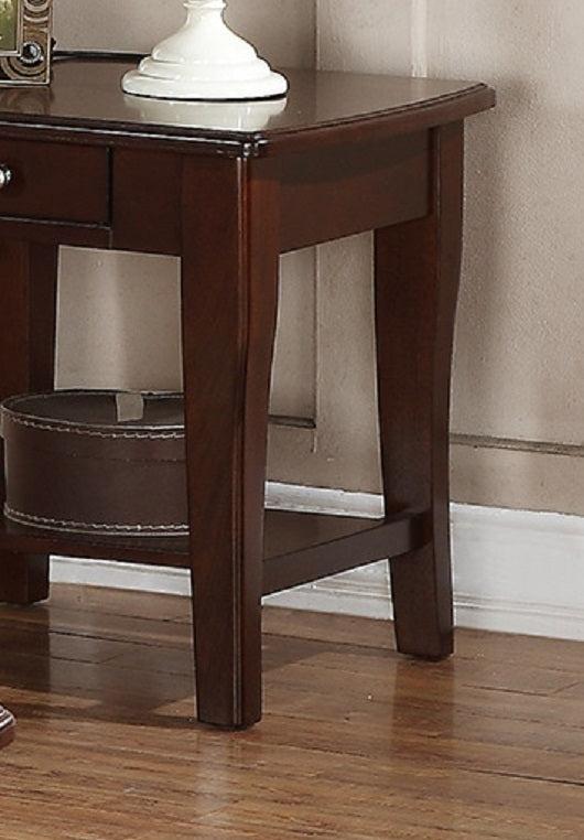 Modern Wooden Brown End Table Living Room Sofa Side Table - Urban Living Furniture (Los Angeles, CA)