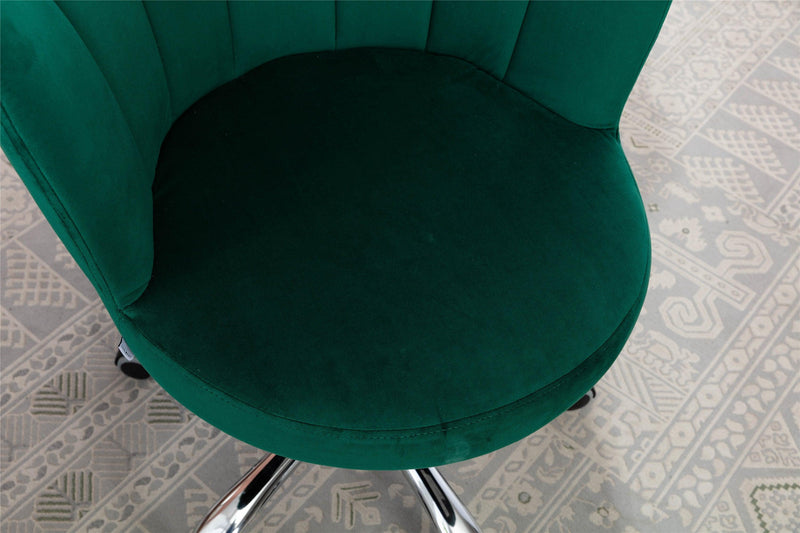 Swivel Shell Chair for Living Room/Bed Room,Modern Leisure office Chair  Green