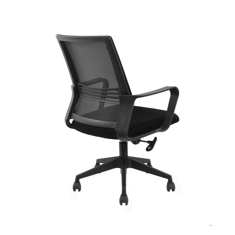 Ardamore Adjustable Height Swivel Office Chair Black Wengue