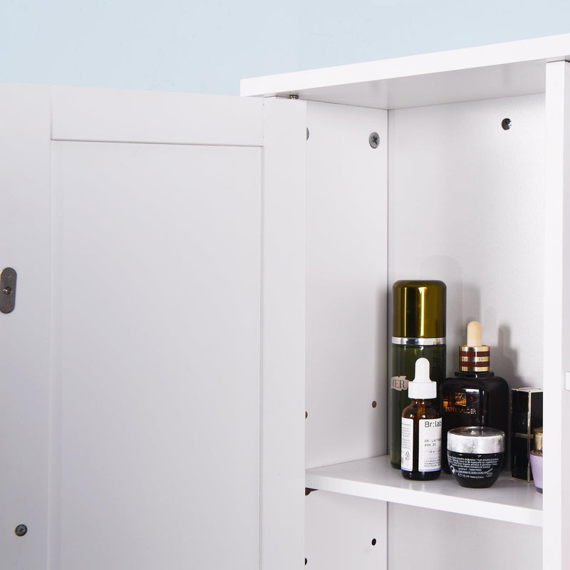 Wall Mount Medicine Cabinet with a Door, Wooden BathroomStorage Cabinet with Adjustable Shelf - Urban Living Furniture (Los Angeles, CA)