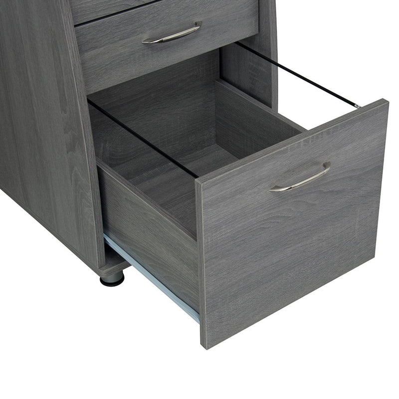 Techni Mobili Complete Workstation Computer Desk withStorage, Grey - Urban Living Furniture (Los Angeles, CA)