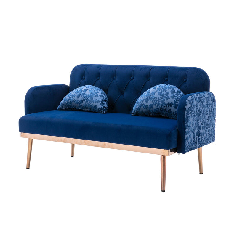 Velvet  Sofa , Accent sofa .loveseat sofa with metal feet - Urban Living Furniture (Los Angeles, CA)