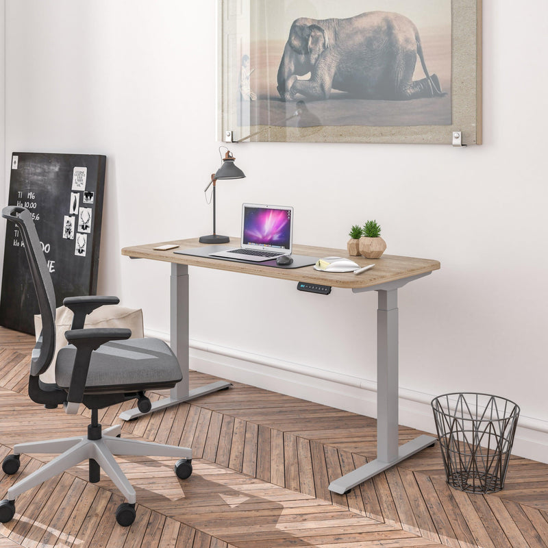 Ergonomic Standing Desk Base Workstation Frame Only，silver grey - Urban Living Furniture (Los Angeles, CA)