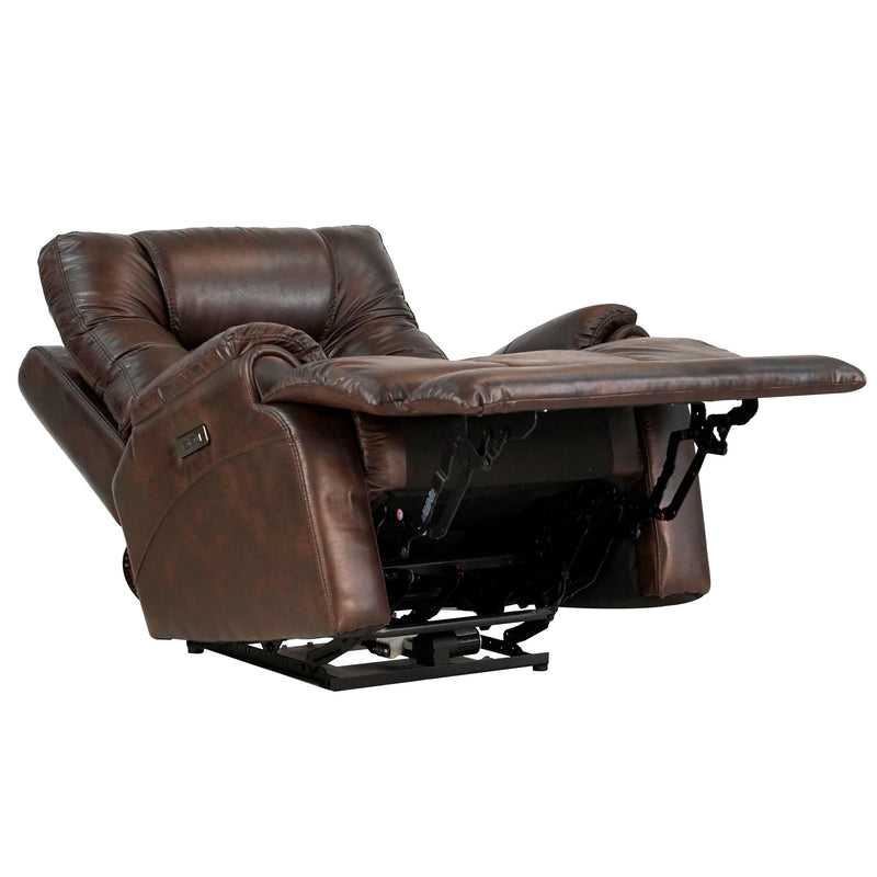 Leather Gel Zero Gravity Brown 37.5W” Width Power Recliner with Power Headrest ( Sofa ) - Urban Living Furniture (Los Angeles, CA)