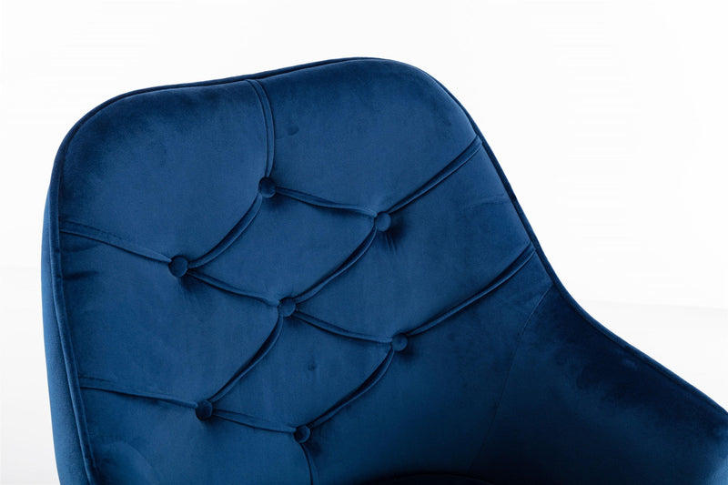 Velvet Swivel Shell Chair for Living Room ,Office chair ,Modern Leisure Arm Chair Navy - Urban Living Furniture (Los Angeles, CA)