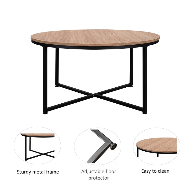 Modern Round Metal Coffee Table - Urban Living Furniture (Los Angeles, CA)