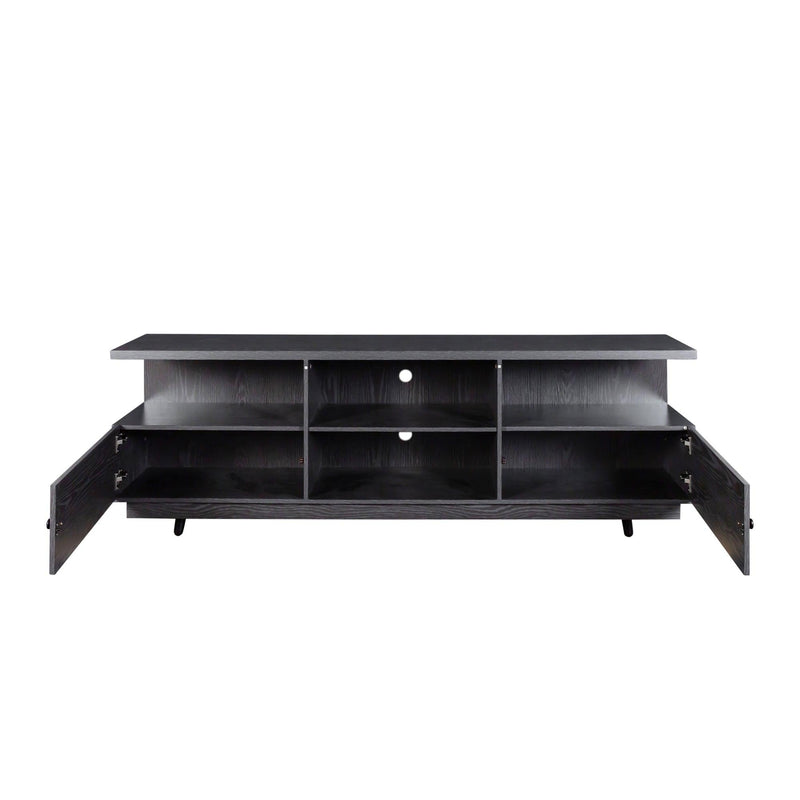 TV StandModern Wood Media Entertainment Center Console Table  with 2 Doors and 4 Open Shelves - Urban Living Furniture (Los Angeles, CA)