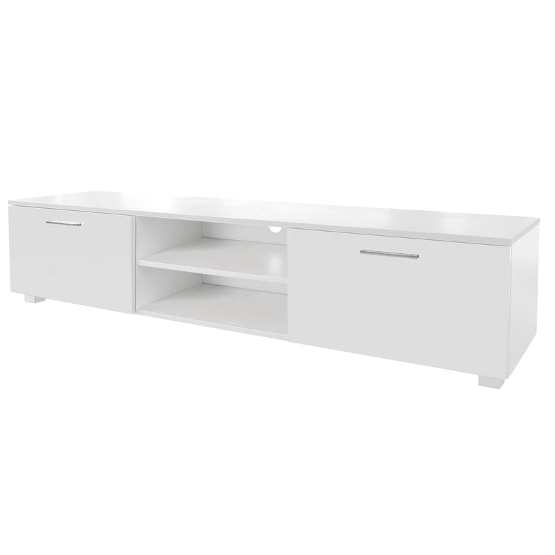 White TV Stand for 70 Inch TV Stands, Media Console Entertainment Center Television Table, 2Storage Cabinet with Open Shelves for Living Room Bedroom - Urban Living Furniture (Los Angeles, CA)