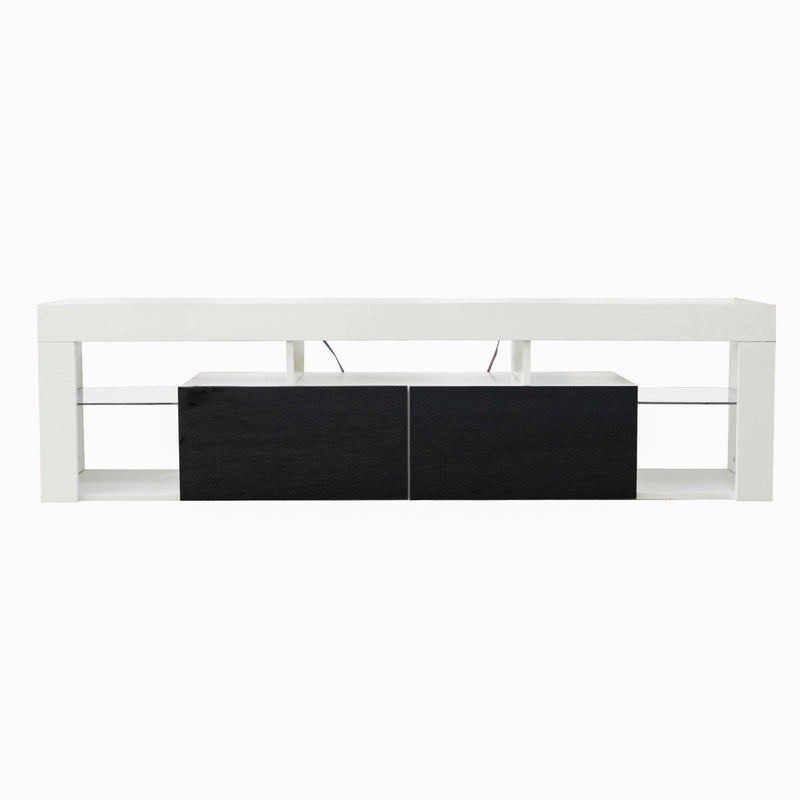 FURNITURE & TV Stand  160 LED Wall Mounted Floating 63" TV Stand (White/Black) - Urban Living Furniture (Los Angeles, CA)