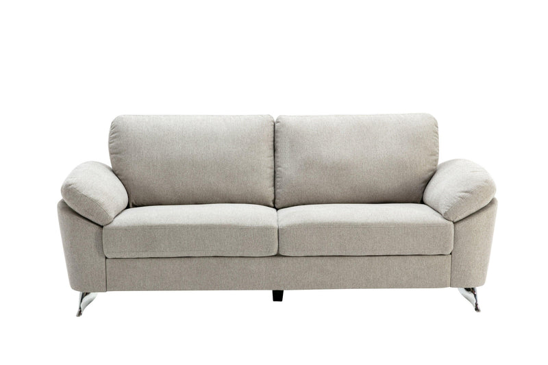 Contemporary Living Room 1pc Gray Color Sofa with Metal Legs Plywood Casual Style Furniture - Urban Living Furniture (Los Angeles, CA)