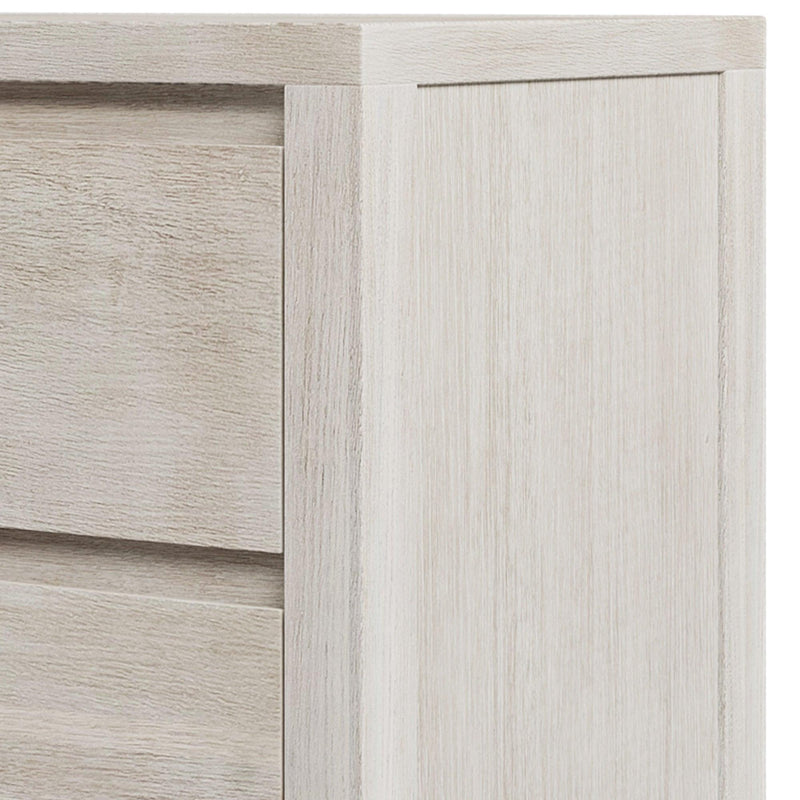 Modern Style Soild Wood 9-Drawer Dresser for Bedroom, Living Room, Stone Gray