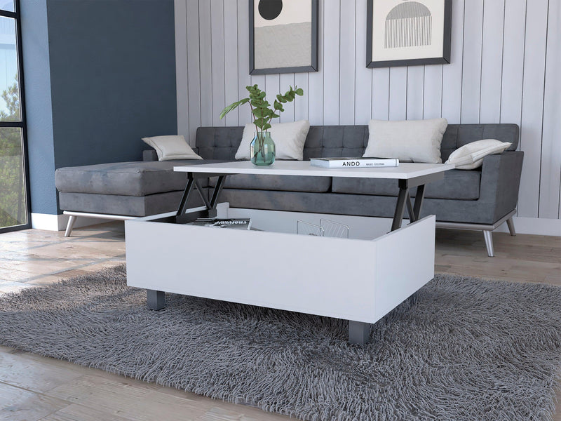 Tilton Rectangle Lift Top  Coffee Table White - Urban Living Furniture (Los Angeles, CA)