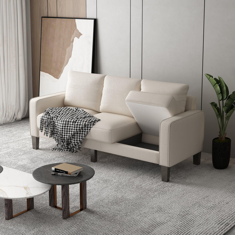 Modern Living Room Furniture Sofa in Beige Fabric - Urban Living Furniture (Los Angeles, CA)