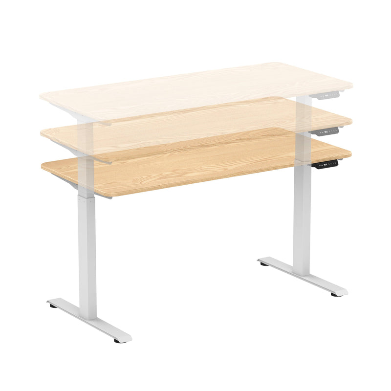 Ergonomic Standing Desk Base Workstation Frame Only，White - Urban Living Furniture (Los Angeles, CA)