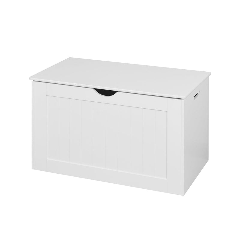 White Lift Top EntrywayStorage Cabinet with 2 Safety Hinge, Wooden Toy Box - Urban Living Furniture (Los Angeles, CA)