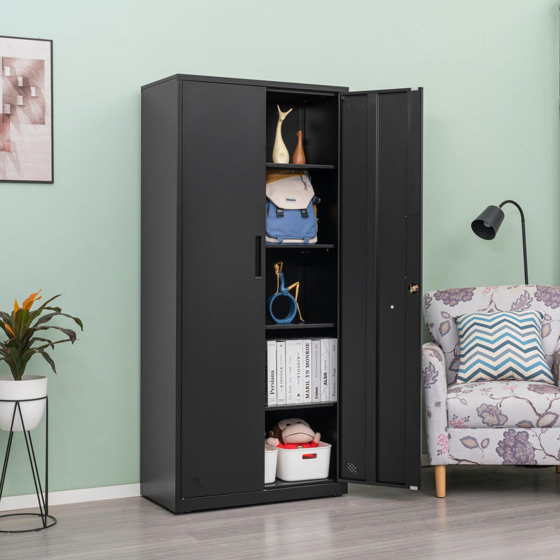 HighStorage Cabinet with 2 Doors and 4 Partitions to Separate 5Storage Spaces, Home/ Office Design - Urban Living Furniture (Los Angeles, CA)