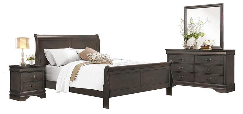 Homelegance Mayville Queen Sleigh Bed in Gray 2147SG-1 - Urban Living Furniture (Los Angeles, CA)