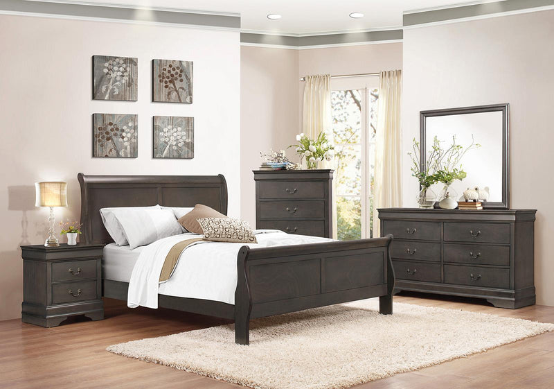 Homelegance Mayville Queen Sleigh Bed in Gray 2147SG-1 - Urban Living Furniture (Los Angeles, CA)