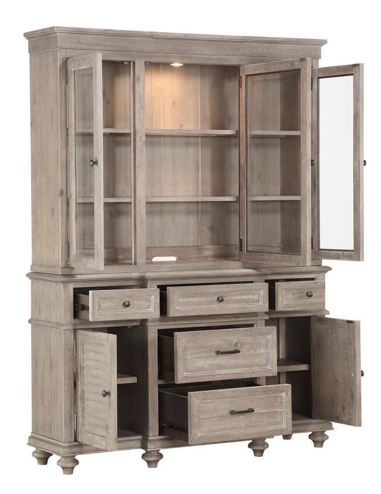 Homelegance Cardano Buffet & Hutch in Light Brown 1689BR-50* - Urban Living Furniture (Los Angeles, CA)