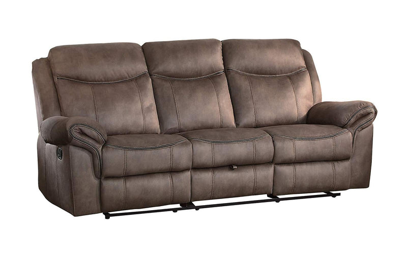 Homelegance Furniture Aram Double Glider Reclining Sofa in Dark Brown 8206NF-3 - Urban Living Furniture (Los Angeles, CA)