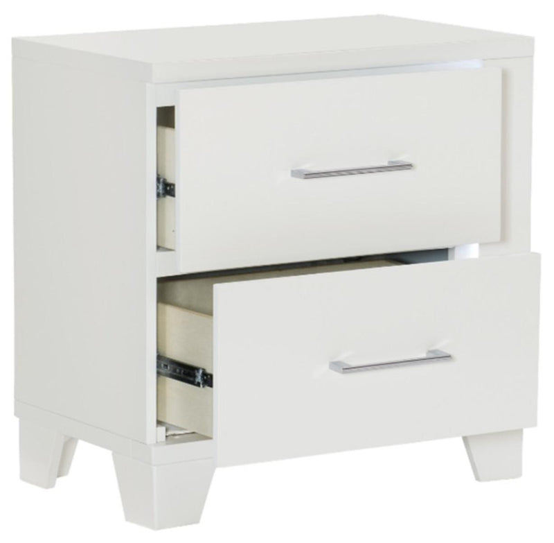 Homelegance Kerren Nightstand in White 1678W-4 - Urban Living Furniture (Los Angeles, CA)