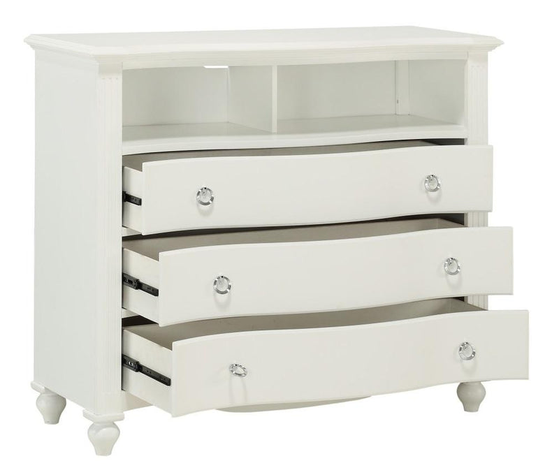 Homelegance Meghan 3 Drawer Media Chest in White 2058WH-11 - Urban Living Furniture (Los Angeles, CA)