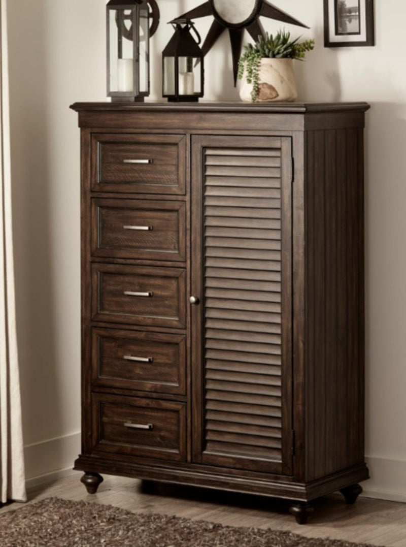 Homelegance Cardona Wardrobe Chest in Driftwood Charcoal 1689-10 - Urban Living Furniture (Los Angeles, CA)