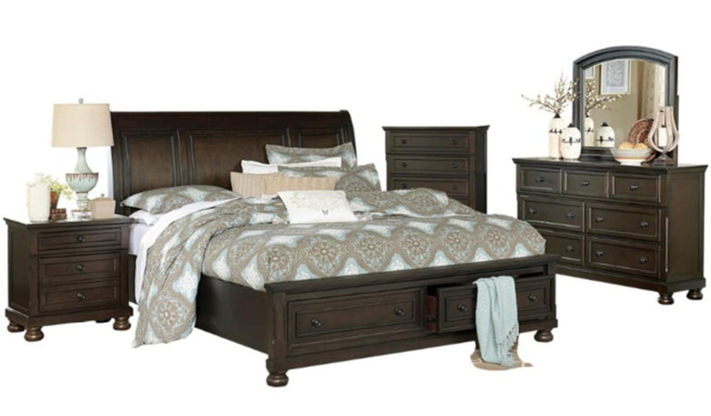 Homelegance Begonia King Platform Bed in Gray 1718KGY-1EK*