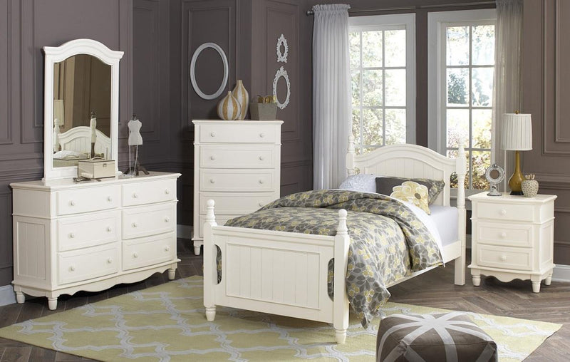 Homelegance Clementine Twin Bed in White B1799T-1* - Urban Living Furniture (Los Angeles, CA)