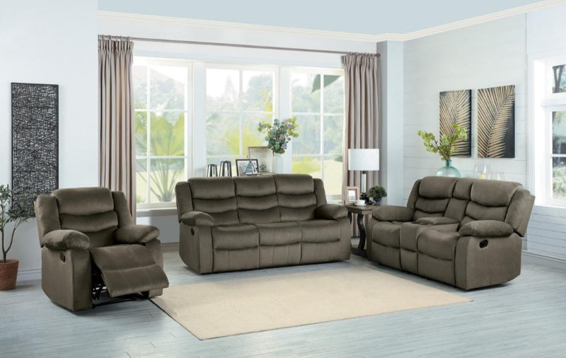 Homelegance Furniture Discus Double Reclining Chair in Brown 9526BR-1 - Urban Living Furniture (Los Angeles, CA)