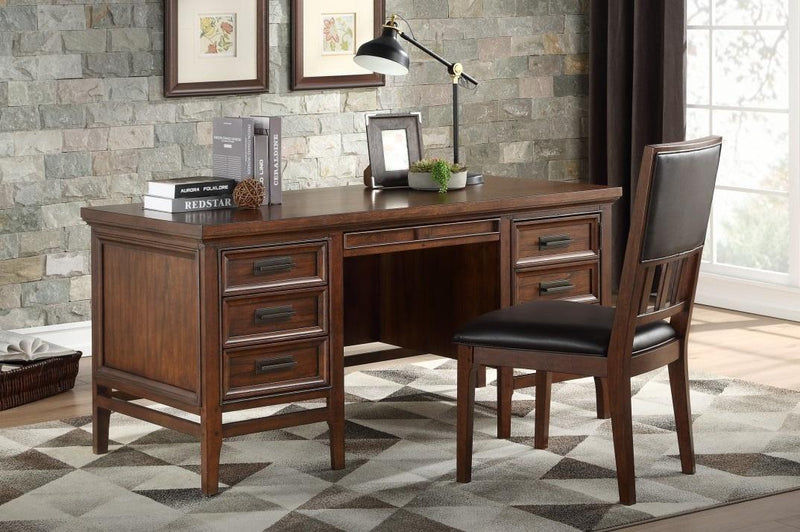 Homelegance Frazier Executive Desk in Brown Cherry 1649-17 - Urban Living Furniture (Los Angeles, CA)