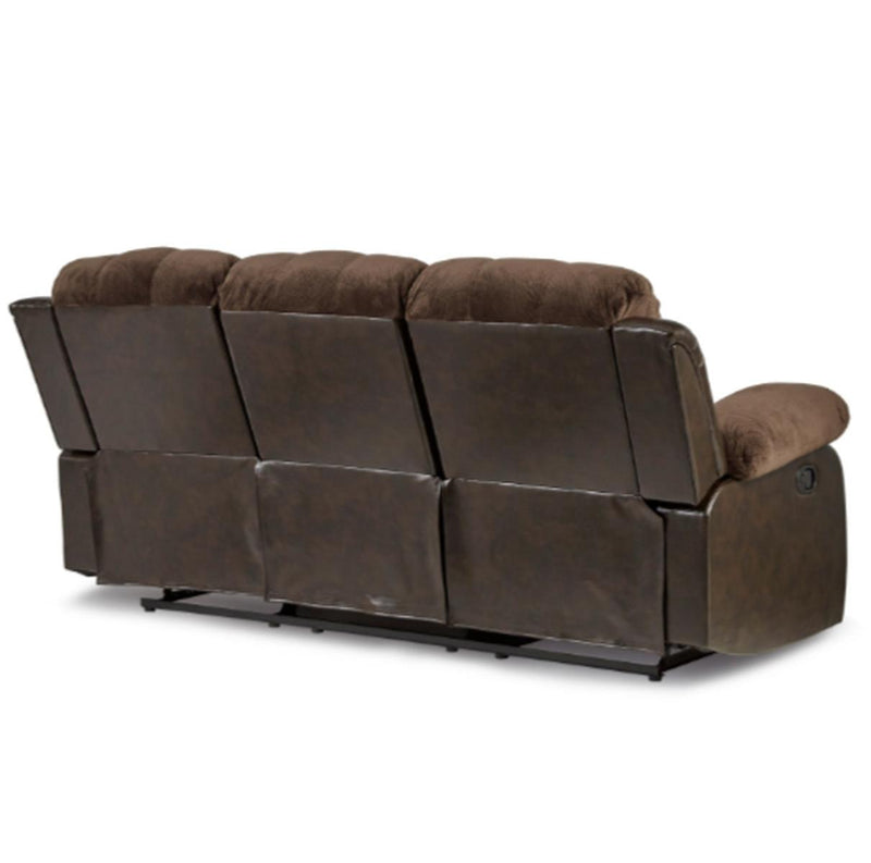 Homelegance Furniture Granley Double Reclining Sofa in Chocolate 9700FCP-3 - Urban Living Furniture (Los Angeles, CA)