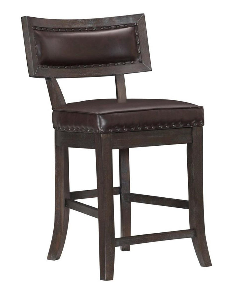 Homelegance Oxton Counter Hight Chair in Dark Cherry (Set of 2) - Urban Living Furniture (Los Angeles, CA)