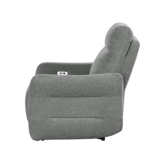 Homelegance Furniture Edition Power Lay Flat Reclining Chair in Dove Grey 9804DV-1PWH - Urban Living Furniture (Los Angeles, CA)