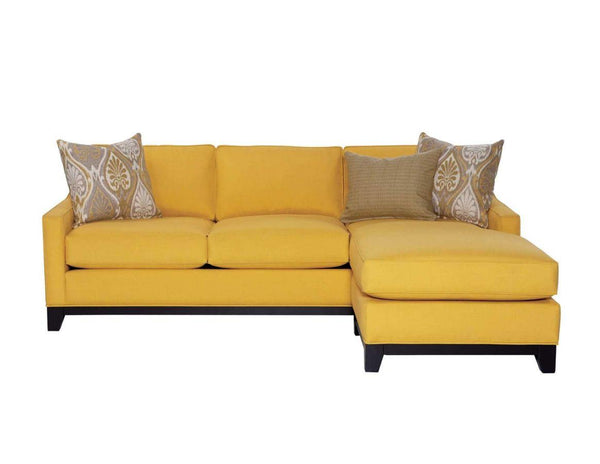 Jonathan Louis Janet Yellow Sofa Chaise